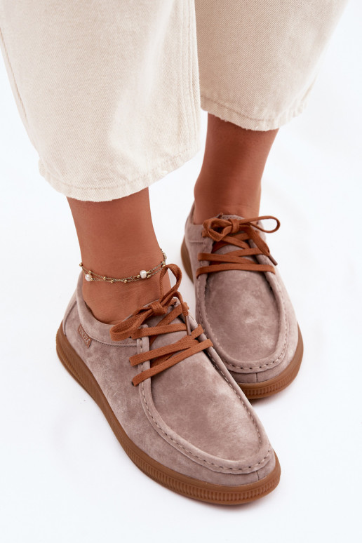 sapatoHabilitadoturalnego de camurçau Vinceza 95391 bege