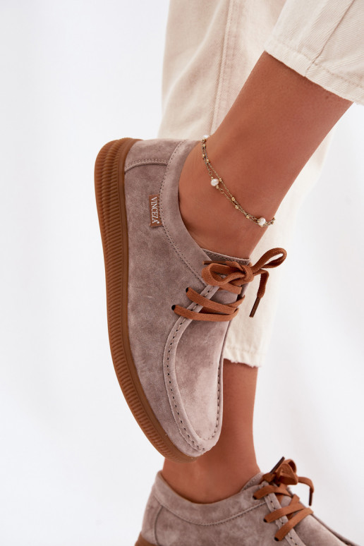 sapatoHabilitadoturalnego de camurçau Vinceza 95391 bege