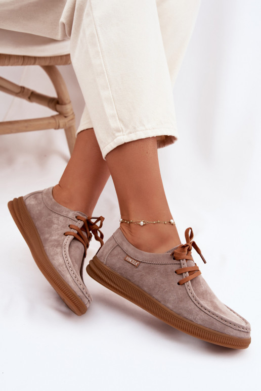 sapatoHabilitadoturalnego de camurçau Vinceza 95391 bege