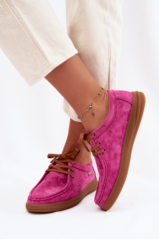 sapatoHabilitadoturalnego de camurçau Vinceza 95391 cor rosa