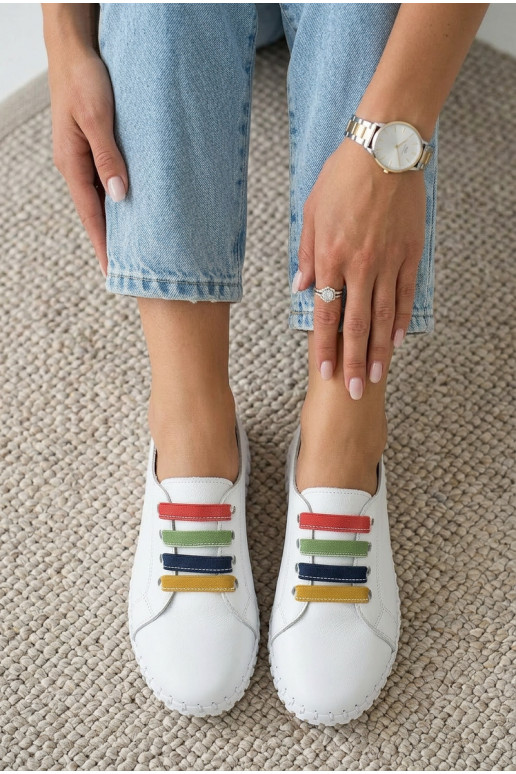 Pele sapato Feminino Vinceza 95376 cor branca