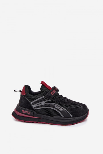 sapato Tênis infantis Big Star TT374152 HI-POLY SYSTEM Preto e-Borgonha 2