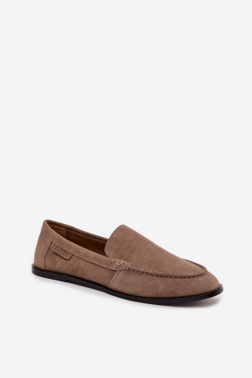 mocassins femininosHabilitadoturalnego de camurçau Big Star TT274207 bege