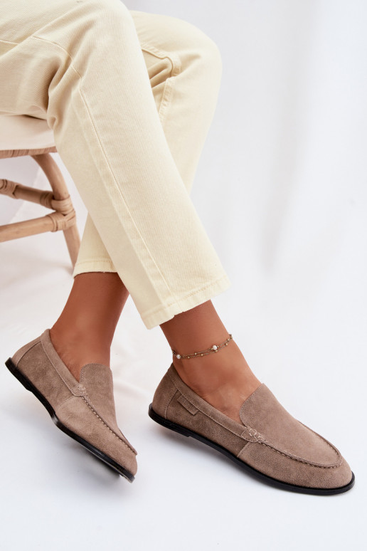 mocassins femininosHabilitadoturalnego de camurçau Big Star TT274207 bege