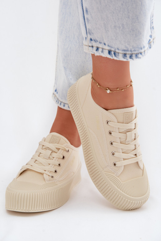 Sapatos de lazer com uma plataforma Big Star TT274271 bege