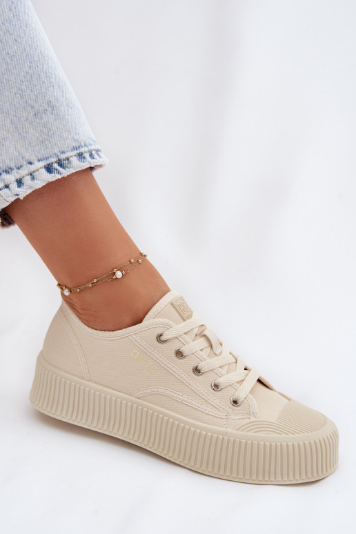 Sapatos de lazer com uma plataforma Big Star TT274271 bege