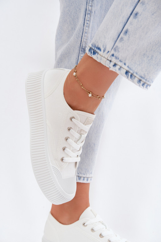 Sapatos de lazer com uma plataforma Big Star TT274269 cor branca