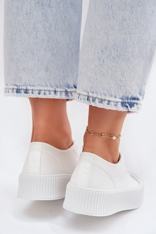 Sapatos de lazer com uma plataforma Big Star TT274269 cor branca