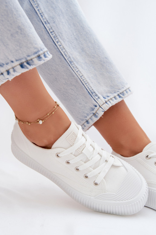 Sapatos de lazer com uma plataforma Big Star TT274269 cor branca