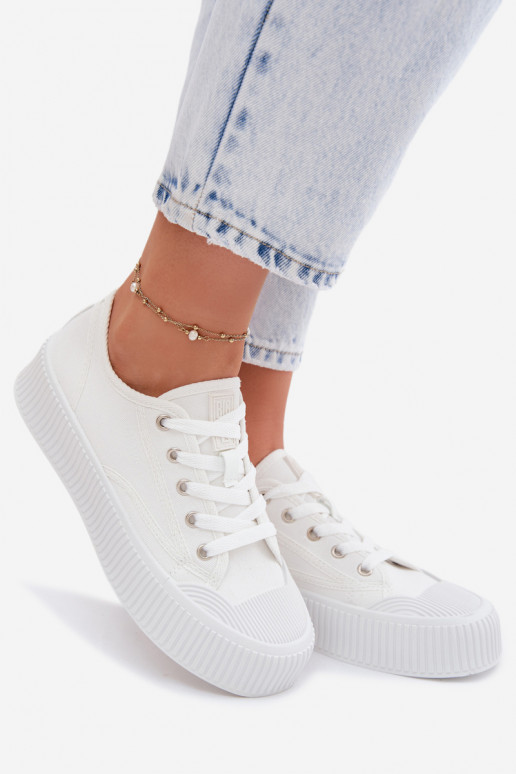 Sapatos de lazer com uma plataforma Big Star TT274269 cor branca