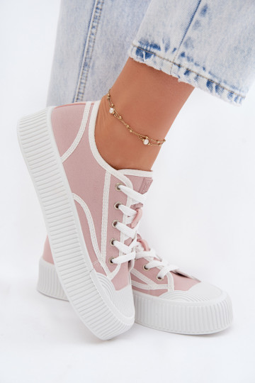 Sapatos de lazer com uma plataforma Big Star TT274270 cor rosa