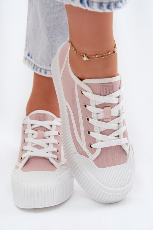 Sapatos de lazer com uma plataforma Big Star TT274270 cor rosa