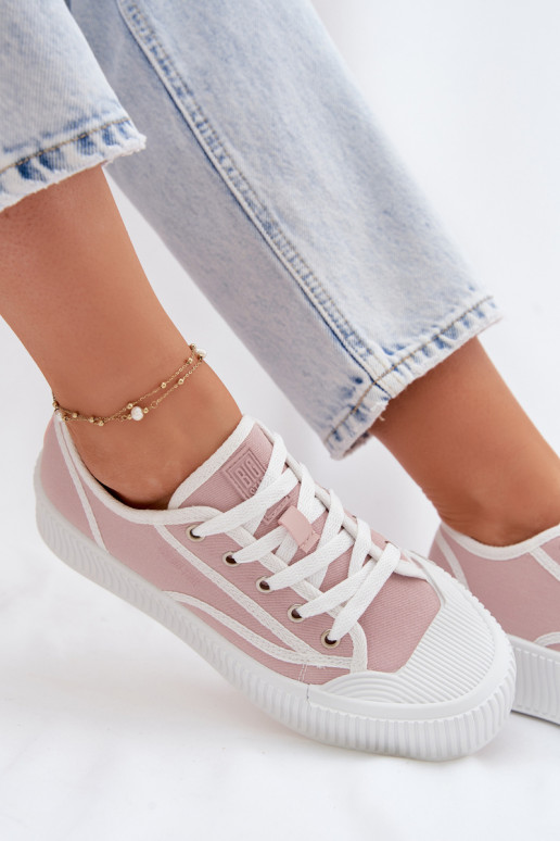 Sapatos de lazer com uma plataforma Big Star TT274270 cor rosa