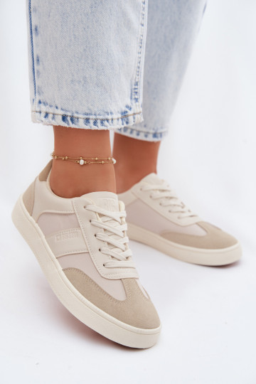 Tênis femininos baixos Big Star TT274768 cor areia 2