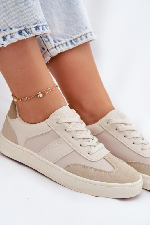 À modalo de tênis Baixo feminino Big Star TT274768 bege