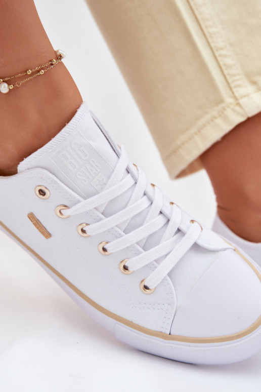 Sapatos de lazer Baixo Big Star TT274772 cor branca