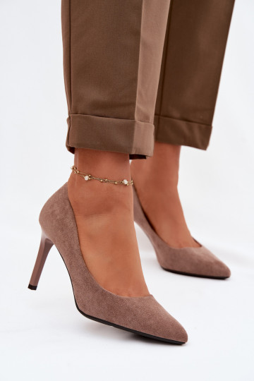Sapatos de camurça sintética Sergio Leone 1339 cor marrom 2