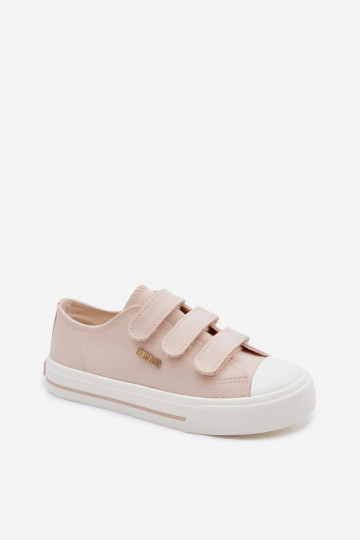 Tênis infantis casuais com fecho adesivo Big Star TT374174 cor areia