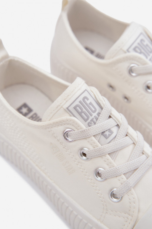 sapatos casuais Infantil Big Star TT374108 cor branca