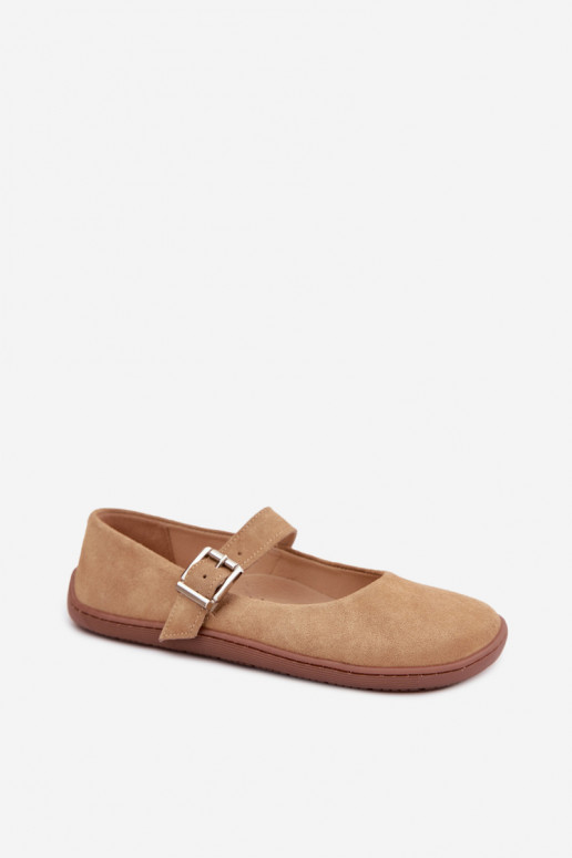 Bailarinas BarefootHabilitadoturalnego de camurçau Zazoo 316 bege