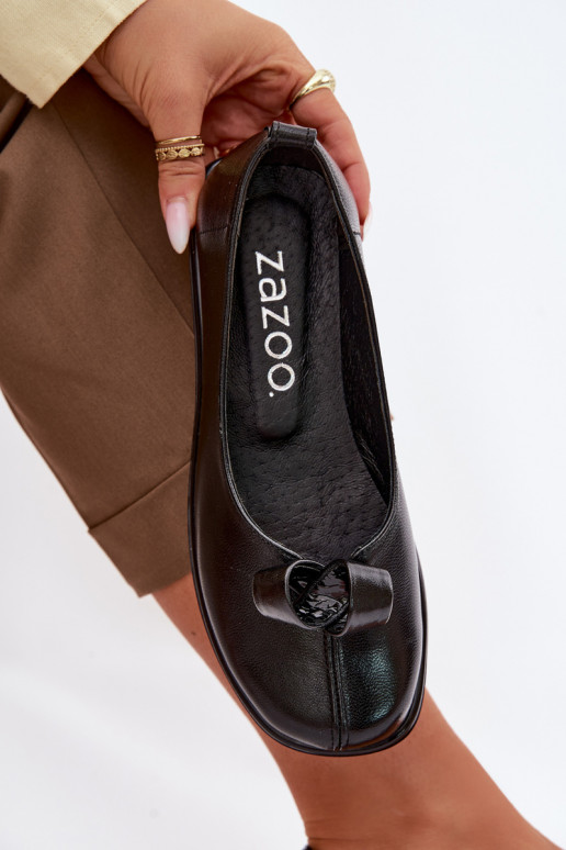 Pele sapato Feminino Zazoo 379 cor preta