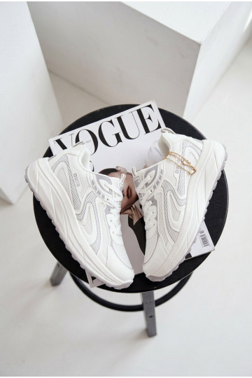 tênis À modalo de tênis Feminino Big Star TT274325 HI-POLY SYSTEM cor branca 2