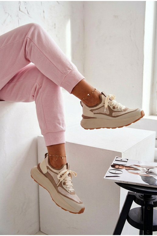 tênis Feminino Big Star TT274570 HI-POLY SYSTEM cor branca