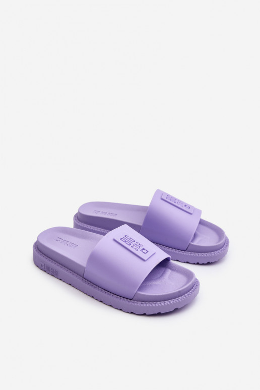 Chinelos femininos Big Star LL274426 Cor violeta