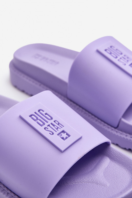 Chinelos femininos Big Star LL274426 Cor violeta