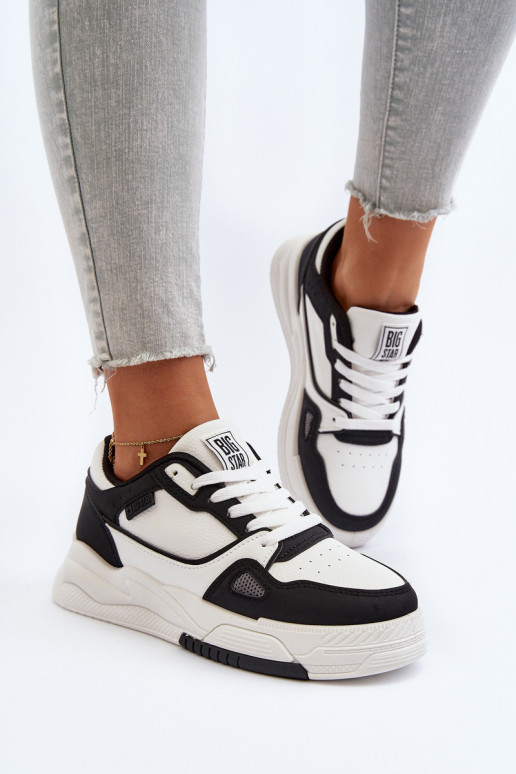 Feminino À modalo de tênis Big Star NN274669 Branco-cor preta