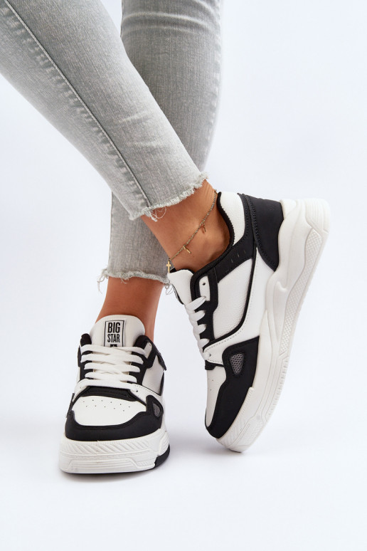 Feminino À modalo de tênis Big Star NN274669 Branco-cor preta