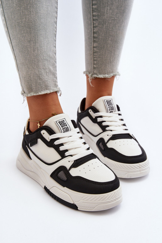 Feminino À modalo de tênis Big Star NN274669 Branco-cor preta