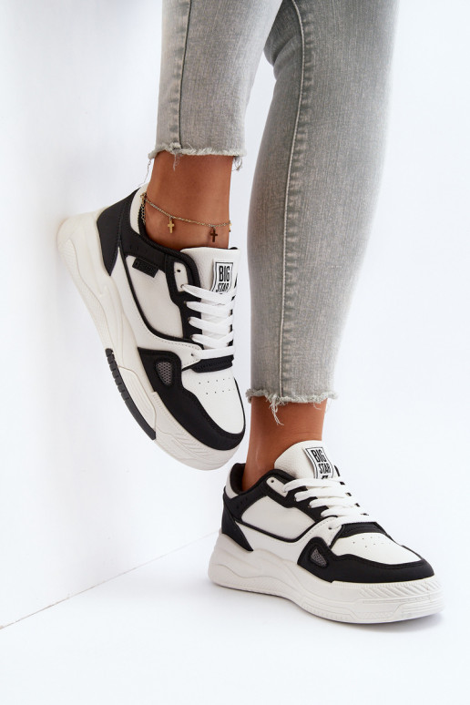 Feminino À modalo de tênis Big Star NN274669 Branco-cor preta