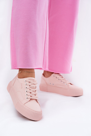 Sapatos casuais Big Star RR274404 cor rosa 2