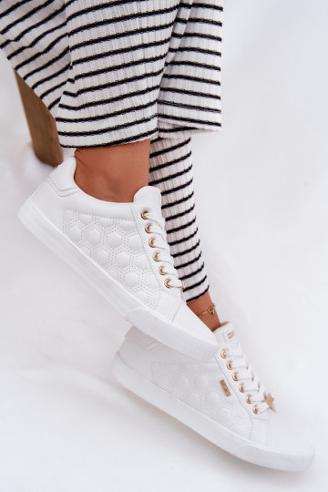 Sapatos de lazer de couro ecológico Big Star RR274322 cor branca 2