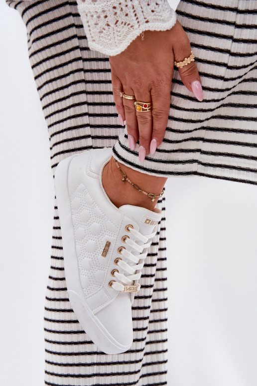 Sapatos de lazer de couro ecológico Big Star RR274322 cor branca