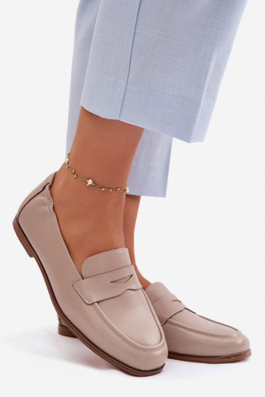 MocassinsHabilitadoturalnej Skóry Vinceza 18121 bege