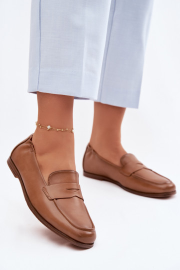 MocassinsHabilitadoturalnej Skóry Vinceza 18121 cor marrom 2