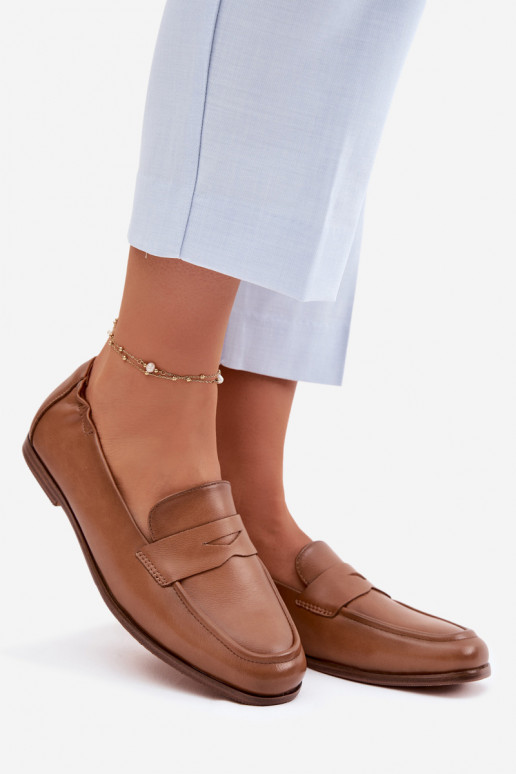 MocassinsHabilitadoturalnej Skóry Vinceza 18121 cor marrom