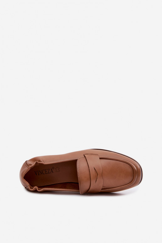 MocassinsHabilitadoturalnej Skóry Vinceza 18121 cor marrom