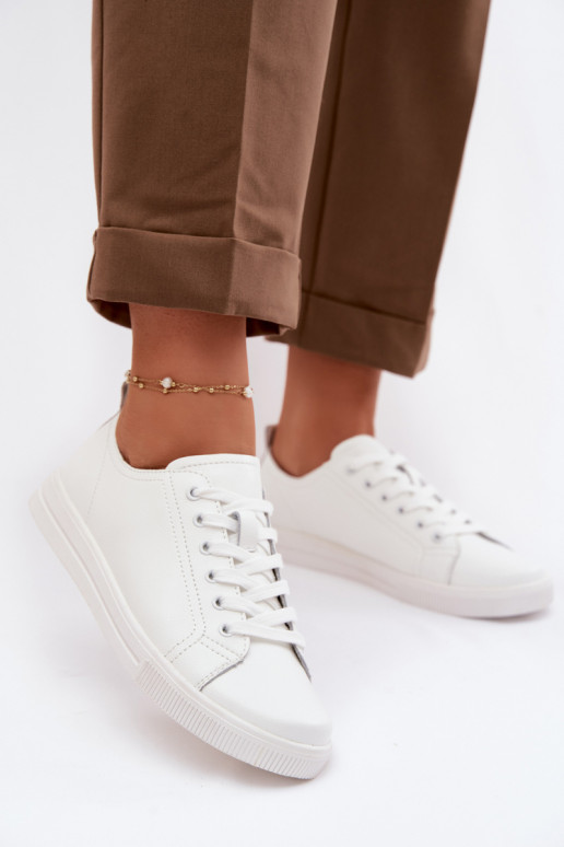 Pele Sapatos de lazer Vinceza 79536 cor branca