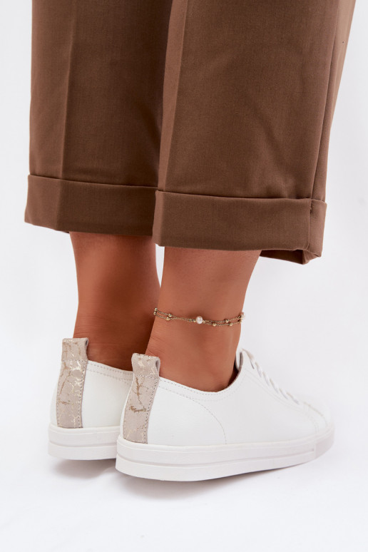 Pele Sapatos de lazer Vinceza 79536 cor branca