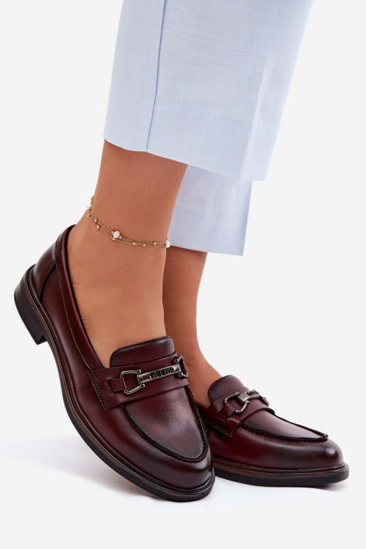 Pele mocassins femininos Vinceza 39983 cor marrom