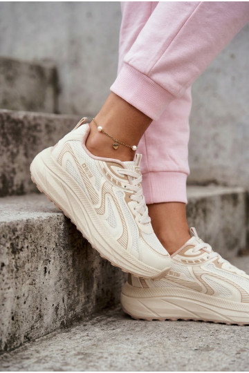 tênis À modalo de tênis Feminino Big Star TT274326 HI-POLY SYSTEM bege