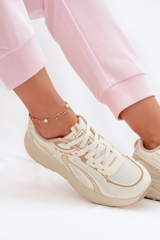 tênis À modalo de tênis Feminino Big Star TT274326 HI-POLY SYSTEM bege