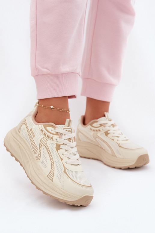 tênis À modalo de tênis Feminino Big Star TT274326 HI-POLY SYSTEM bege