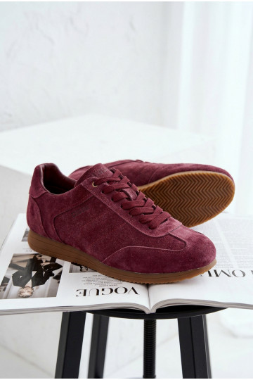 Tênis de camurça Big Star TT274227 cor bordô