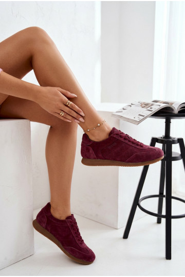 À modalo de tênisHabilitadoturalnego de camurçau Big Star TT274227 Borgonha 2