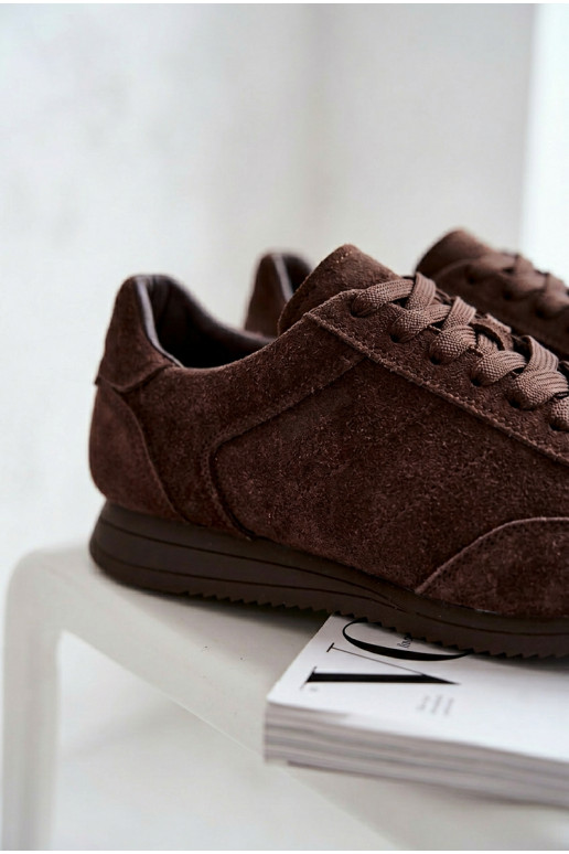 À modalo de tênisHabilitadoturalnego de camurçau Big Star TT274226 CzekoladoParae