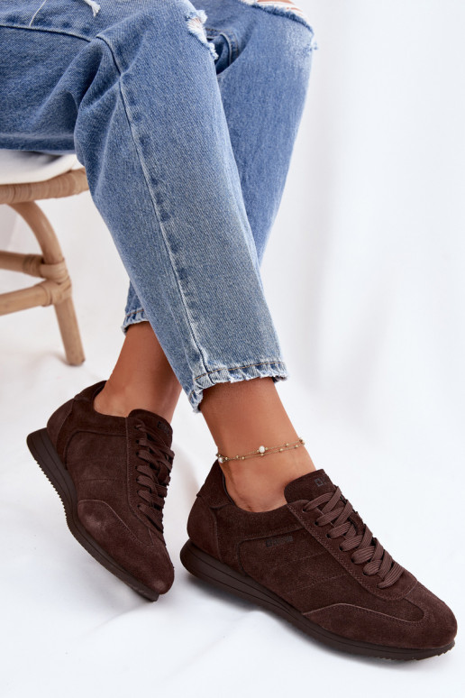 À modalo de tênisHabilitadoturalnego de camurçau Big Star TT274226 CzekoladoParae